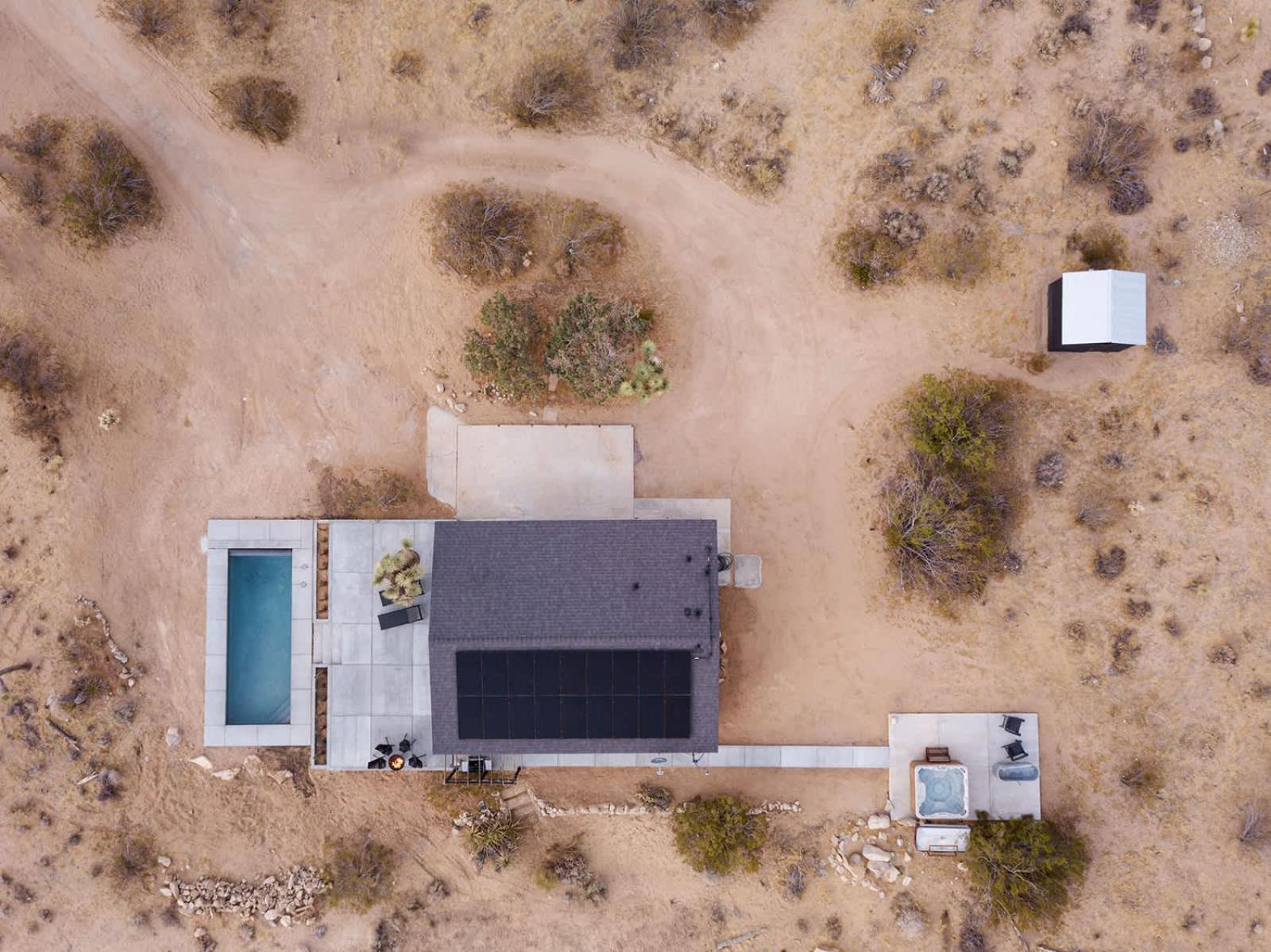 Sacred Haven L Cabin W Cowboy Pool At Park Entrance 约书亚树 外观 照片